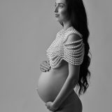 Black and white maternity